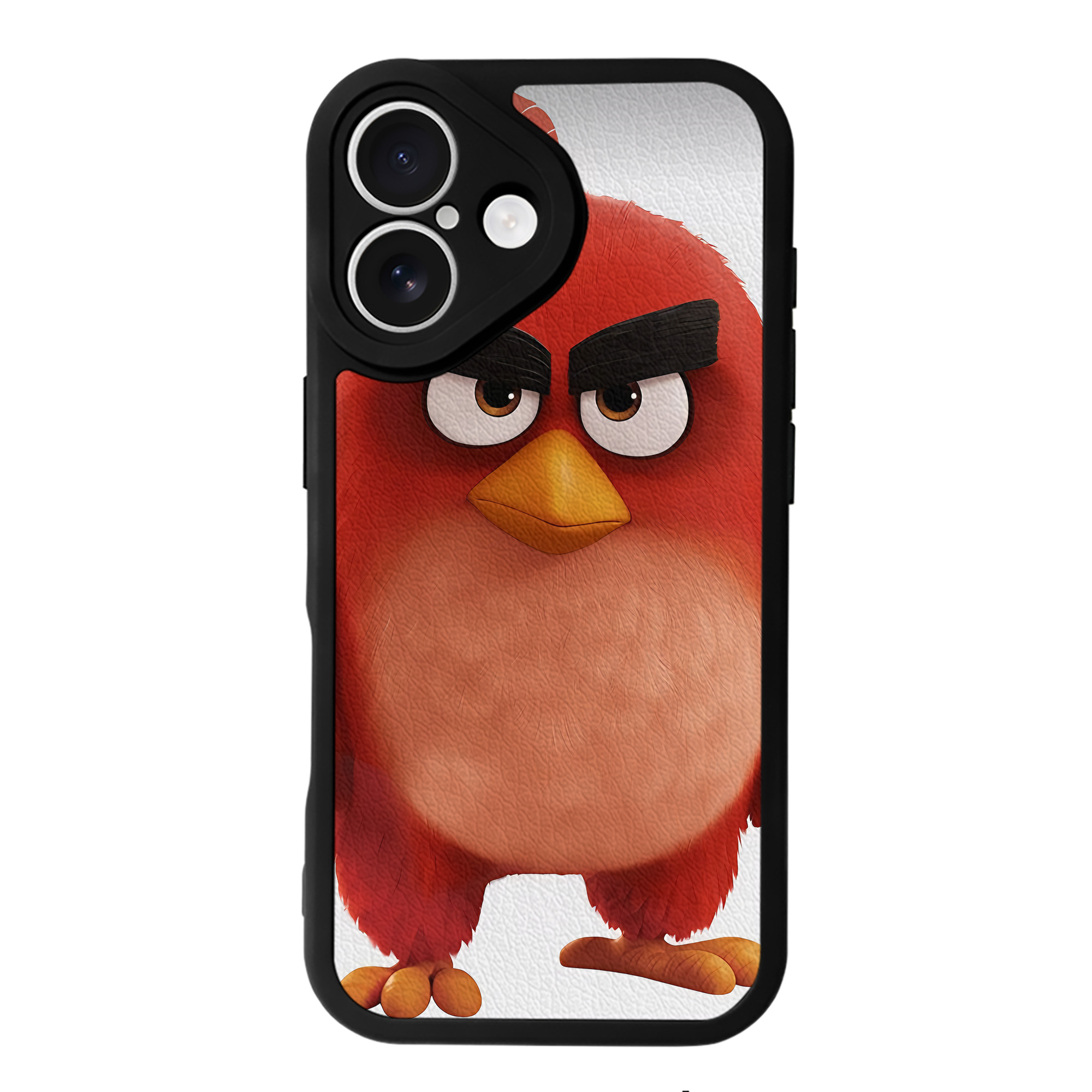 （画像用） Angry Birds アングリーバード 【iPhone 16シリーズ対応】シリコンスマホケース（レザー調） 材質：シリコン